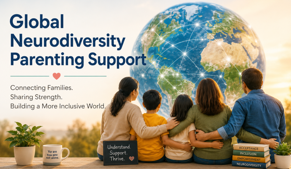 Global neurodiversity parenting support connecting families worldwide through shared experiences, inclusion, and community.